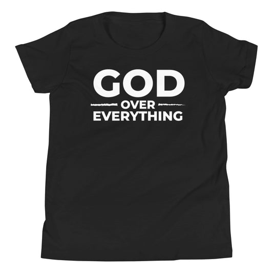 GOD over everything Youth Short Sleeve T-Shirt